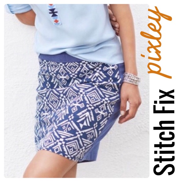 Pixley Dresses & Skirts - NEW Stitch Fix Pixley Tenille Mini Skirt Blue
